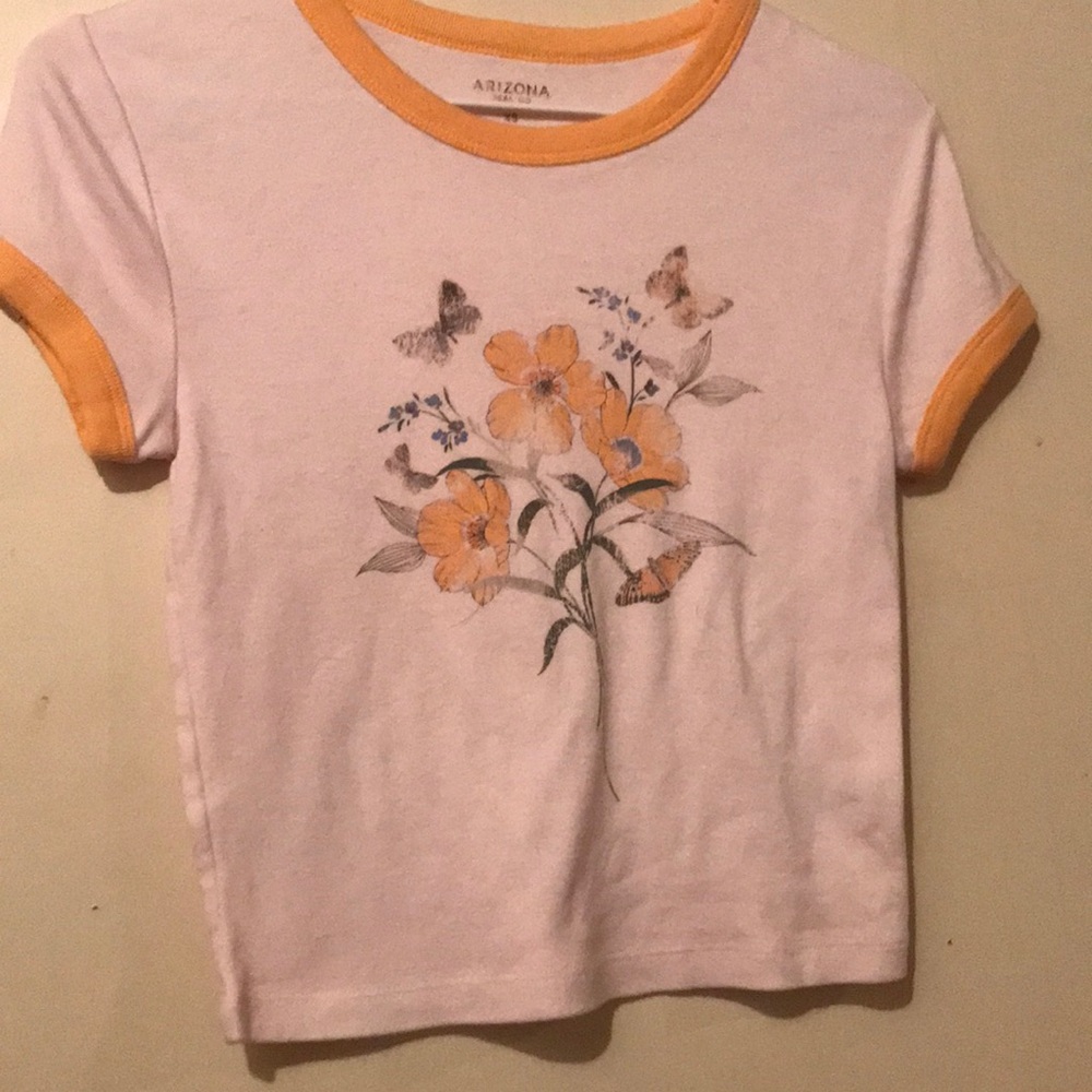 flower shirt.